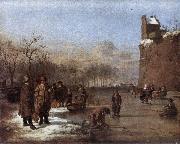 VELDE, Adriaen van de Amusement on the Ice r china oil painting reproduction